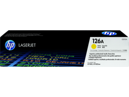 HP 126A Yellow Original LaserJet Toner Cartridge (CE312A)