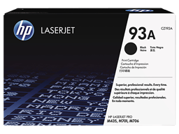 HP 93A Black Original LaserJet Toner Cartridge (CZ192A)