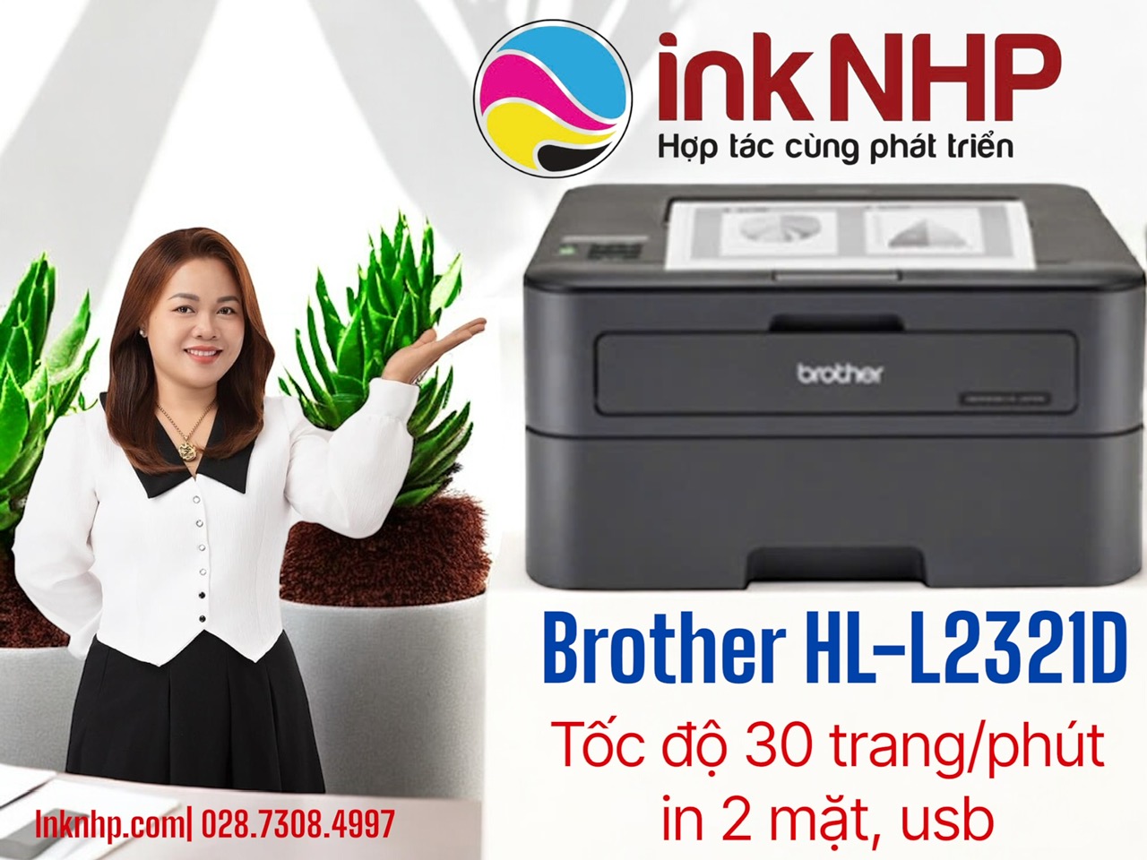 Video Hướng Dẫn Thay Mực Máy In Brother HL-L2321D